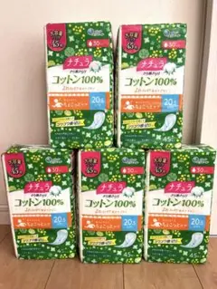 【お値下げ】ナチュラ ちょこっとケア20.5cm 30cc 大容量45枚入✖️５個