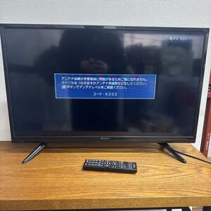 UTZ501 山善 Qrion 32V型 ハイビジョン液晶テレビ 外付けHDD録画対応 日本設計エンジン搭載 QRS-32S2K 通電確認済　現状品