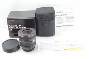 #B090 ★新品級！★SIGMA 4.5mm F2.8 EX DC CIRCULAR FISHEYE HSM for Nikon シグマ ニコン フィッシュアイ 魚眼