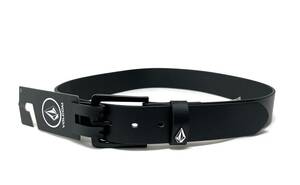 VOLCOM ボルコム D5942300BLK② ベルト ウエスト32インチ PU Belt 合成皮革 ポリウレタンレザー ブラック色 ヴォルコム 新品 即決 送料無料