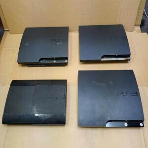 I043　★ソニー PS3 薄型 本体 4台セット 動作未確認 CECH-2000A 2500A 4300C ジャンク 大量 まとめ売り 初期型 プレイステーション3 