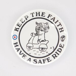 Button badge 54mm scooter cat 缶バッジ スクーターキャット Vespa Lambretta ベスパ ランブレッタ 50S 100 ET3 GTR RALLY PX200E 160GS