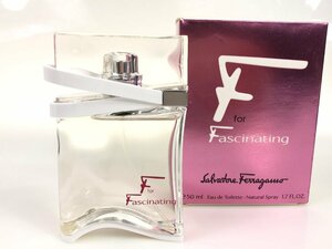 満量　サルヴァトーレ・フェラガモ　Salvatore Ferragamo　Ffor Fascinating　エフフォーファシネイティング　オードトワレ　50ml　YK-6687