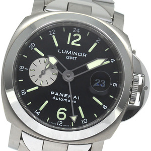 パネライ PANERAI PAM00161 ルミノール GMT デイト 自動巻き メンズ _821980