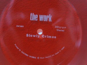 ソノシート★THE WORK / SLOWLY CRIMES (UK POST PUNK/フールズメイト付録/非売品/FLEXI-DISC)