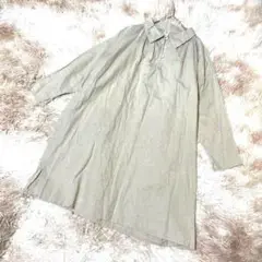 【シュハリ】Shu Ha Ri◆オックスシャツチュニック◆日本製◆綿◆麻◆F