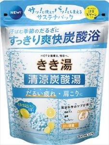 まとめ得 きき湯清涼炭酸湯 さわやかレモンの香り ３６０ｇ バスクリン 入浴剤 x [4個] /h