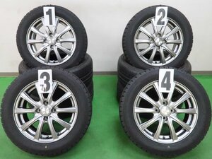 ヤリス ヴィッツ アクア フィット 等に 4本 社外 15インチ ホイール 5.5J +43 4H 100 スタッドレス GOODYEAR アイスナビ7 2023年 185/60R15