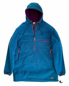 デッド!! 名作!! 90s L.L.Bean WINDBLOC SERIES P/O Fleece JKT エルエルビーン ポーラテック フリース プルオーバー パーカ USA製 VINTAGE