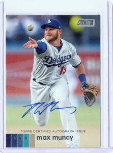 直書きサインカード！【マックス・マンシー ／ Max Muncy】2020 Topps Stadium Club - On-Card Autograph ★ ドジャース 大谷翔平 同僚