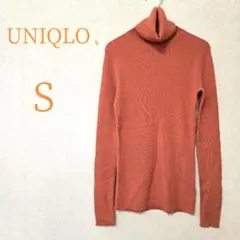 ☆美品☆UNIQLO/ユニクロ◾コットン/ストレッチ/ タートルネック◾S