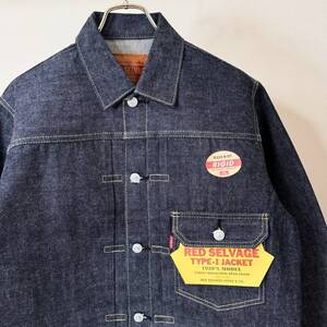 希少 《 Dead Stock / RED SELVAGE 》 90s デッド【 37JXX レッドセルビッチ 506XX 型 ファーストタイプ インディゴ デニム 38 日本製 】