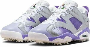 26.5㎝ ナイキ ジョーダン 6 ロー ゴルフ NRG 銀/紫 FD0205-055 NIKE AIR JORDAN 6 LOW GOLF NRG 全米オープンカラー