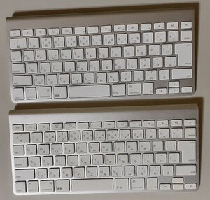 4729 不良キーあり ジャンク 2個 Apple純正 Wireless Keyboard Bluetooth ワイヤレス日本語キーボード A1314