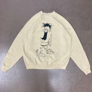 希少 激レア 50s 60s 70s ビンテージ ヴィンテージ スウェット Tシャツ モンスター 染み込み プリント 鬼 フェード USA製 リバース bigE