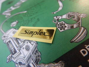 ★ＳＩＭＰＬＥＸ★貴重★ゴールド★ステッカー★サンプレックス★ランドナー★☆Campagnolo