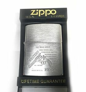 Zippo ジッポー WESTERN THE WILD WEST リボルバー 中古 箱付