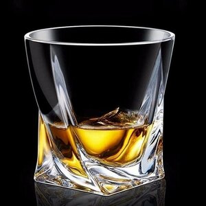アルコールグラス 300ML ウイスキー ウィスキーグラス グラス ツイスト ロックグラス ウォッカ 焼酎 に パーティー に (1個)