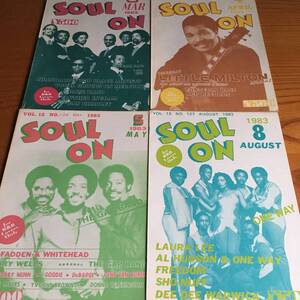 MBK / SOUL ON 1983年　セット　4冊　LUTHER INGRAM / LITTLE MILTON / ONE WAY / GAP BAND