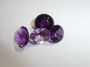 綺麗アメジスト 5.5ct 定番カット石セットamethyst大粒も!未使用とリユースの宝飾用ルース☆　1　パワーストーン天然石色々大量同梱可能!