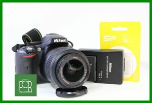 【同梱歓迎】到着後即使える■実用■Nikon D5200 + AF-S NIKKOR 18-55mm G VR■バッテリー・チャージャー・16GB SDカード付き■AE201