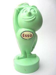 超レア！1950’s ESSO エッソ オイルドロップ ビンテージ 貯金箱 ペパーミント色 CUBA キューバ製 アドバタイジング 所ジョージ 世田谷