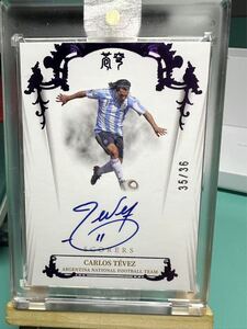 27. 36枚限定 ON CARD AUTO　Carlos Tevez 2022 FANSMALL ARGENTINA