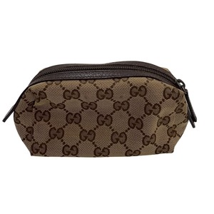 ♪♪ GUCCI グッチ ポーチ GG キャンバス 29596 002404 ベージュ やや傷や汚れあり