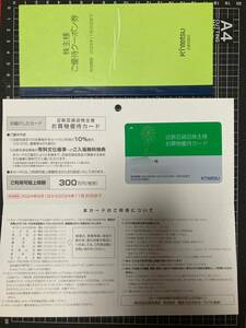 最新　2024.11.30迄 近鉄百貨店株主優待カード限度額300万円10％割 男性名義 +株主様ご優待クーポン券 割引券 送料無料(追跡番号あり)