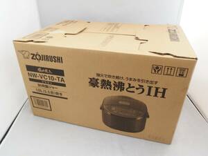 ★未使用品★象印 極め炊き 豪熱沸とう IH炊飯ジャー 1.0L/5.5合炊き NW-VC10-TA ブラウン 2024年製