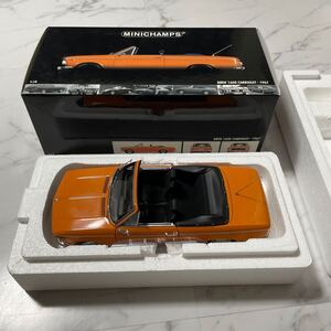 《箱付き》【1/18スケール】BMW 1600 Cabriolet 1967 MINICHAMPS ミニカー 模型 コレクション放出 ダイキャスト オレンジ カブリオレ