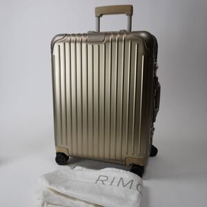 【美品】 RIMOWA リモワ Original オリジナル Cabin Plus キャビンプラス Titanium チタニウム 4輪 マルチホイール TSAロック 金 キャリー