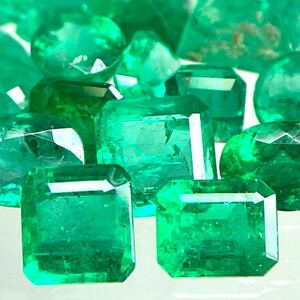 1円〜!!≪天然エメラルドおまとめ24ct≫n 約4.8g ルース 裸石 宝石 emerald jewelry ベリル ジュエリー w4 43