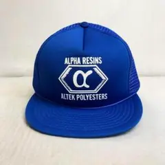 【US買付】キャップ　メッシュキャップ　トラッカー　ALPHA RESINS 青