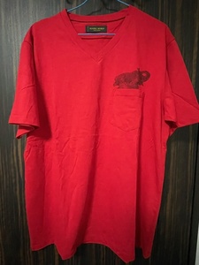国内正規品　ハンティングワールド　HUNTING WORLD ゾウロゴ　象ロゴ　赤　半袖Ｔシャツ　サイズ54 41TS05
