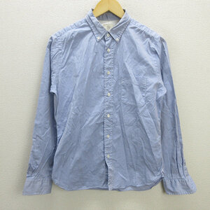 G■ユナイテッドアローズ/UNITED ARROWS B＆Y 長袖BDシャツ【L】水色/men