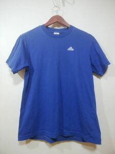 ★adidas アディダス　半袖Tシャツ　ブルー　１６０サイズ