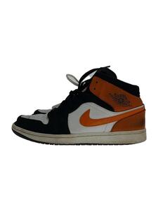 NIKE◆AIR JORDAN 1 MID/エアジョーダン1ミッド/ブラック/554724-058/28cm/汚れ有