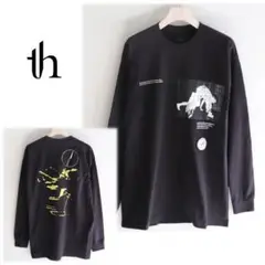 《th products 》新品 ワッペン＆グラフィックTシャツ 2(M)