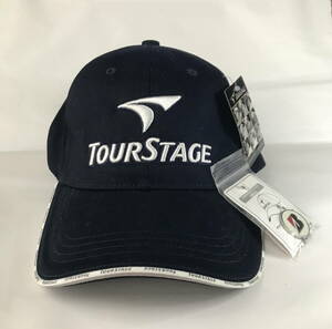 TourSTAGE 帽子紺色　クリップバッチ付き