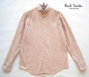 美品!!ポールスミス コレクション Paul Smith COLLECTION*美シルエット オックスフォードボタンダウンシャツ S 茶 ブラウン