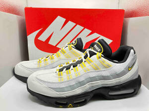 美品 NIKE AIR MAX 95 ESSENTIAL DQ3982 100 ナイキ エア マックス 95 エッセンシャル US11 29cm UK10 EU45 ホワイト ツアーイエロー