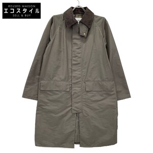 Barbour バブアー 2001184 グレー OVERSIZED BURGHLEY コート カーキ 38 ジャケット ポリエステル メンズ 中古