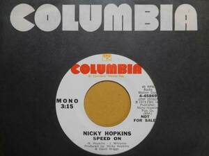 【プロモMONO!!美品】Nicky Hopkins-Speed On★米Orig.7”