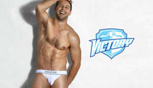 即決正規品新品 オージーバム Aussiebum VICTORY Brief -WHT-S- ビキニブリーフ 白色 ホワイト 現品表記サイズ S