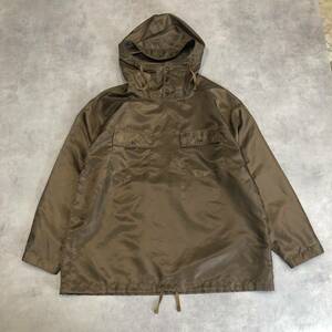 GQ422◇ENGINEERED GARMENTS : CAGOULE SHIRT PILOT TWILL◇M◇ブラウン系 定価￥27500- パーカープルオーバーシャツジャケット