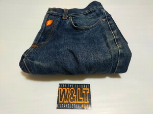 希少 カード付 ウォルト W< デニム パンツ イタリア製 denim ジーンズ ネイビー 20471120 ヒョーマ 90s ビューティービースト ネメス 