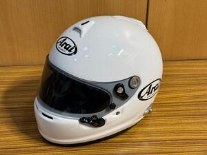 Arai フルフェイスヘルメット ヘルメット GP-6S アライ ホワイト 57~58cm 中古品