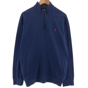 古着 ラルフローレン Ralph Lauren POLO RALPH LAUREN ハーフジップ ロングTシャツ ロンT メンズXL /eaa390210 【SS2409_10%】