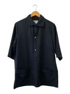 YOHJI YAMAMOTO◆半袖シャツ/2/ウール/BLK